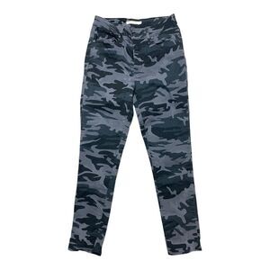 Levi’s 721 Black Camo Jeans High Rise Skinny Ankle Sz 29 Inseam 26 EUC Grunge